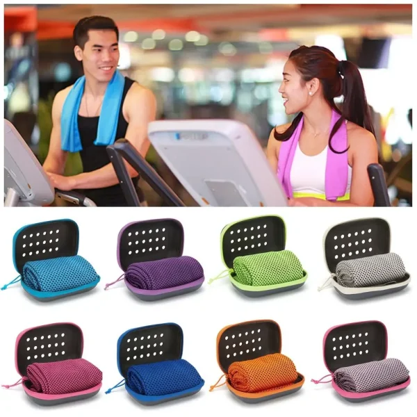 Summer Quick Dry Fitness Cool Towel Sports Cooling Ice Towel Portable Ice Towel Absorbent Quick Dry Cool Towel EVA Boxed 2