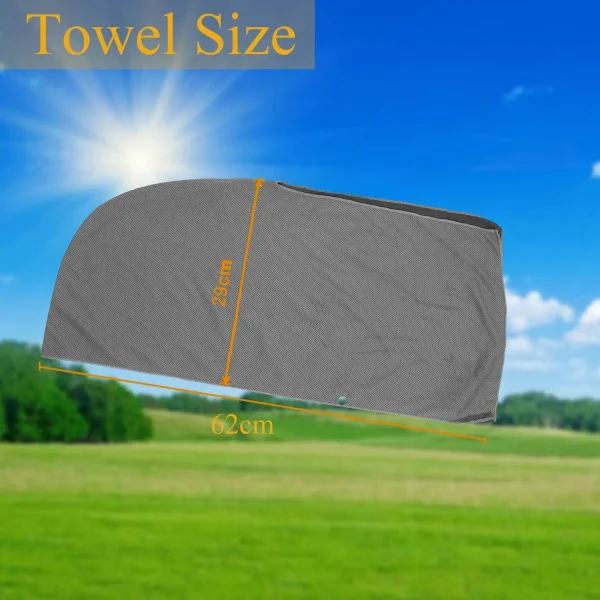 Quick Drying Sports Towel U-shaped Hoodie Cooling Towel Sun Protection Beach Cool Towel for Camping Gym Swimming Running Yoga 2