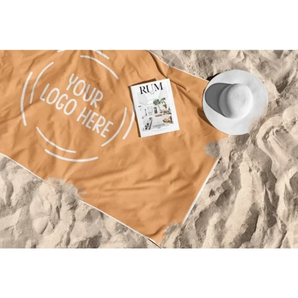 Personalized Beach Towel With Logo Quick-Drying Bath Towels Custom Team Sport Company Logo Towels With Your Own Design Logo 3