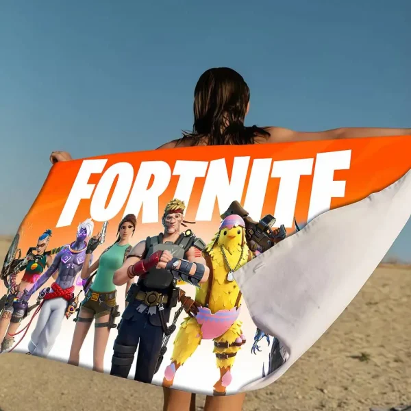 F-Fortnites Hot Game Microfiber Beach Towel Absorbent Quick Dry Soft Yoga Swimming Resort Mountain Climbing Towel 2