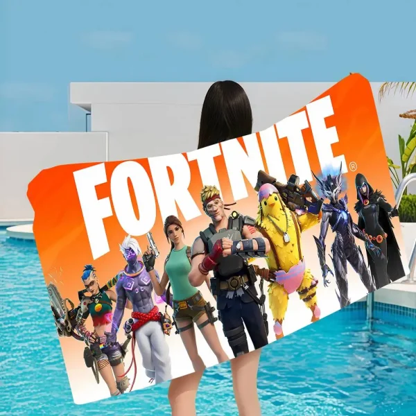 F-Fortnites Hot Game Microfiber Beach Towel Absorbent Quick Dry Soft Yoga Swimming Resort Mountain Climbing Towel 3