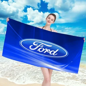 Ford Logo Bathrobe Girl Towel Beach Towels Large Spa Bathing Towels Adults Bath Bathroom Size Christmas Robe Anime Home Textile 1
