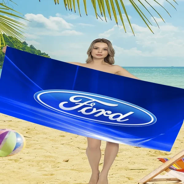 Ford Logo Bathrobe Girl Towel Beach Towels Large Spa Bathing Towels Adults Bath Bathroom Size Christmas Robe Anime Home Textile 6