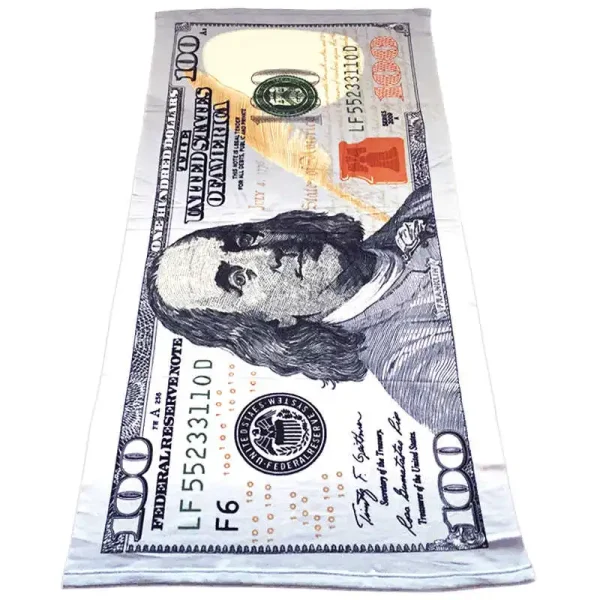 New Dollar Beach Towel Microfiber Bath Towels 70x150cm Quick Drying Super Absorbent Travel Sport Washcloth Running Swimming Gym 3