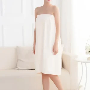 1PC Wearable Bath Wrap Towels for Women Soft Water Absorbent Quick Drying Elastic Wrapped Half Body Bathrobe Shower Beach Towel 1