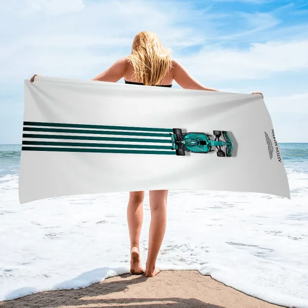 Beach Towel Robe Astons Martins Racing Alonsos Bath Towels Bathroom Bathrobe Girl Bathing Towels Adults Large Spa Size Christmas 3