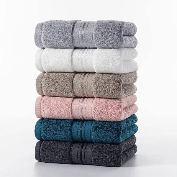 1piece Solid Color Towels Of Different Sizes Cotton Gift Set Comfortable Cotton Towel Bath Towel Absorbent Best Shower Towels 1