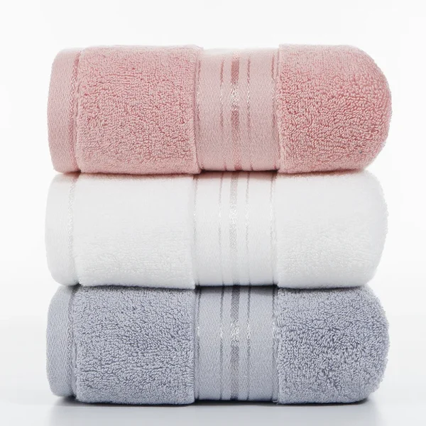 1piece Solid Color Towels Of Different Sizes Cotton Gift Set Comfortable Cotton Towel Bath Towel Absorbent Best Shower Towels 3