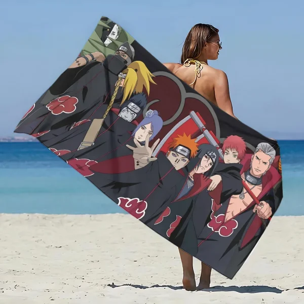 Anime Narutoes Itachi Beach Towel Microfiber Sand Free Quick Dry Sandproof Pool Towels Gift for Women Travel Gym Shower Camping 2