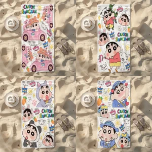 Crayon Shinchan Themed Beach Towel: Fun and Colorful for Summer! Suitable for towels, bath towels, beach towels 1