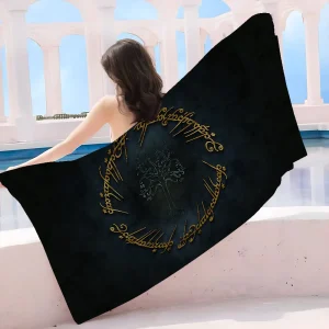 L-Lord Of The Rings H-Hobbit Cartoon Beach Towel Cute Kawaii Room Decor Bath Girls Children Hand Towels For Bathroom Shower 1