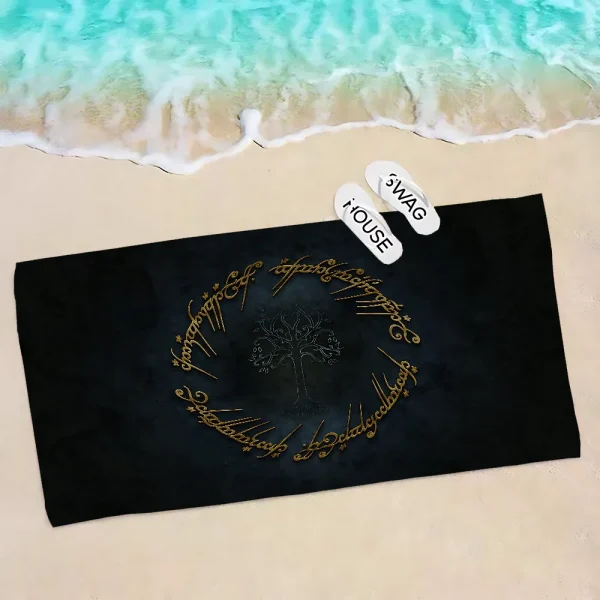 L-Lord Of The Rings H-Hobbit Cartoon Beach Towel Cute Kawaii Room Decor Bath Girls Children Hand Towels For Bathroom Shower 4