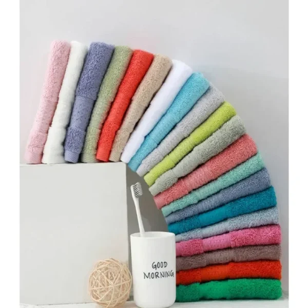 20 Colors Handkerchief Towels High Quality Cotton Small Towel Solid Color Soft Thick 34*34cm for Adults Kids Hand Towels toalhas 4