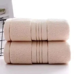 2 Towels Thickened Absorbent Towel Pure Cotton Quick Absorbent Soft Quick Dry Thickened Face Towel 1