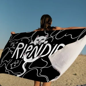 Cat R-Ripndips Microfiber Beach Towel Absorbent Quick Dry Soft Yoga Swimming Resort Mountain Climbing Towel 1