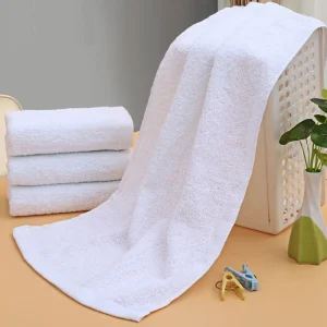 White Soft cotton Fabric Face Towel Hotel Bath Towel Wash Cloths Hand Towels Portable Multifunctional Cleaning Towel 1