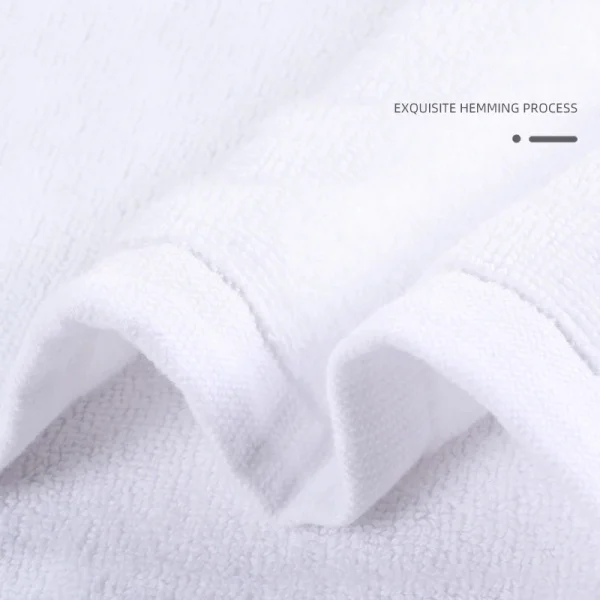 White Soft cotton Fabric Face Towel Hotel Bath Towel Wash Cloths Hand Towels Portable Multifunctional Cleaning Towel 3