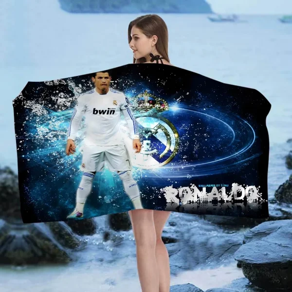 Cristiano Ronaldo CR7 Big Microfiber Beach Towels Quick Dry Towel Sand Beach Towels Pool Towel for Travel Swim Pool Yoga 3
