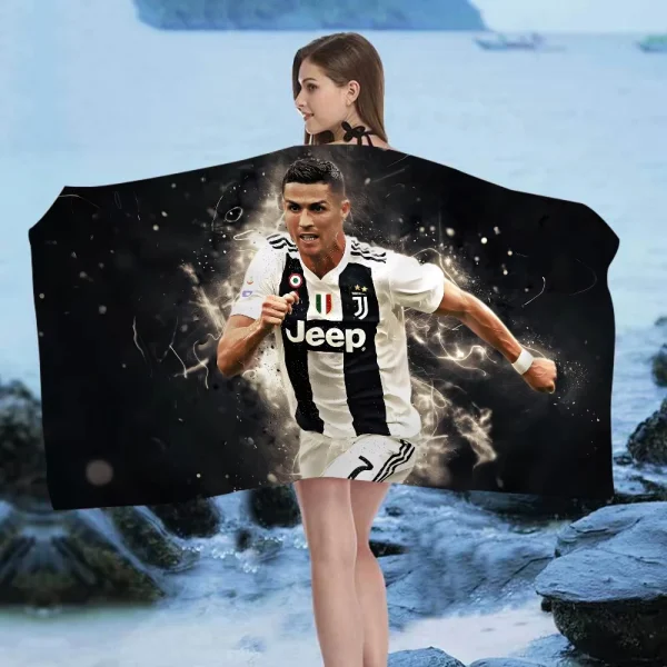 Cristiano Ronaldo CR7 Big Microfiber Beach Towels Quick Dry Towel Sand Beach Towels Pool Towel for Travel Swim Pool Yoga 6