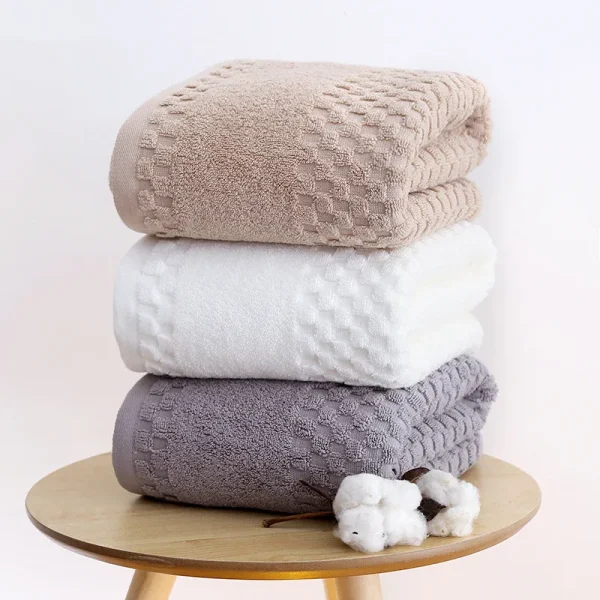 Cotton Bath Towel Adult Soft Absorbent Towels Bathroom Sets Large Beach Towel Luxury Hotel Spa Towels For Home SPORTS TOWEL 2