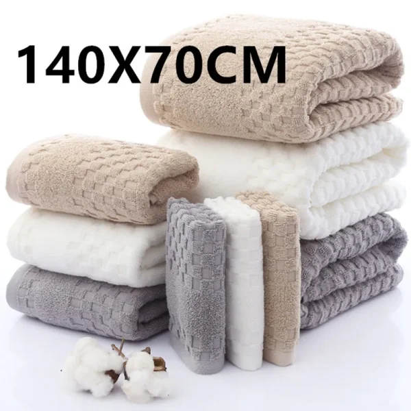 Cotton Bath Towel Adult Soft Absorbent Towels Bathroom Sets Large Beach Towel Luxury Hotel Spa Towels For Home SPORTS TOWEL 3