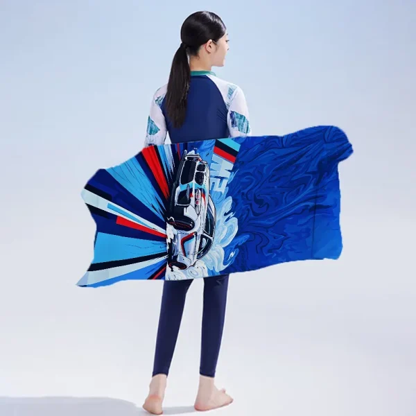 Beach Towel Portable Towel for Fitness B-BMWS Fashion Microfiber Sauna Cloth Sport Towels Gym Towels With Designs Absorbent Home 2