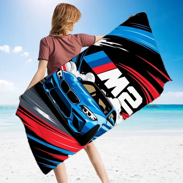 Beach Towel Portable Towel for Fitness B-BMWS Fashion Microfiber Sauna Cloth Sport Towels Gym Towels With Designs Absorbent Home 4
