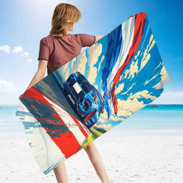 Beach Towel Portable Towel for Fitness B-BMWS Fashion Microfiber Sauna Cloth Sport Towels Gym Towels With Designs Absorbent Home 5