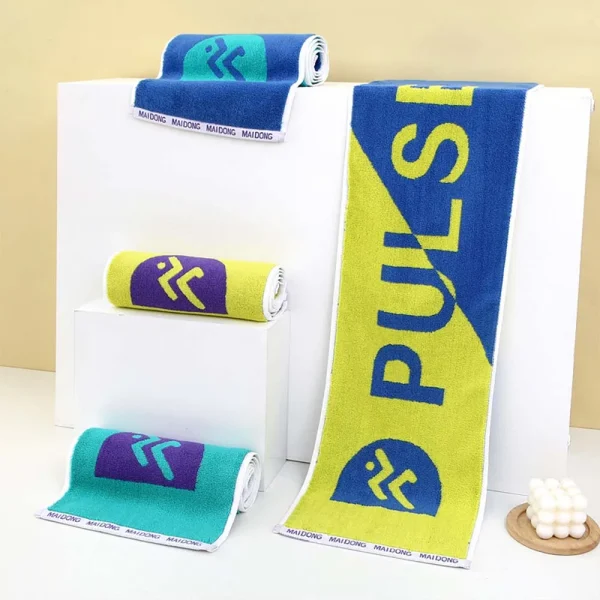 1PC dopamine exercise towel marathon towel fitness sweat absorption running exercise towel 3