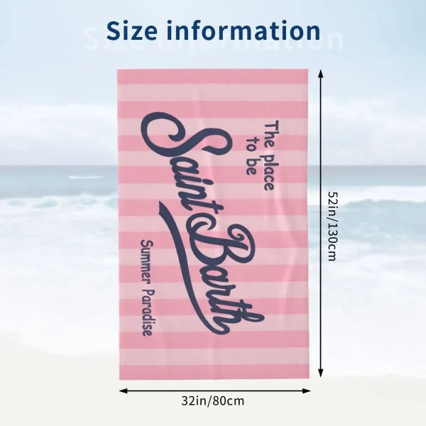 S-Saint B-Barth Beach Towel for Adults – Soft, Absorbent, and Lightweight for Travel 4