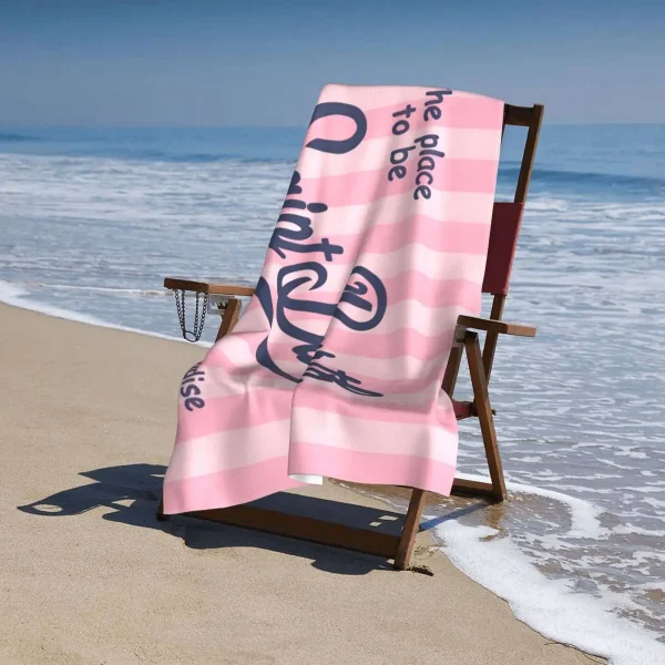 S-Saint B-Barth Beach Towel for Adults – Soft, Absorbent, and Lightweight for Travel 6