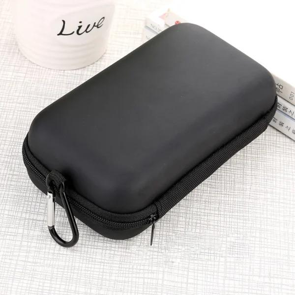 Portable Storage Bag for Power Bank Cable EVA Hard Case Earphone Phone Holder Travel Digital Accessories Storage Bag with Buckle 2