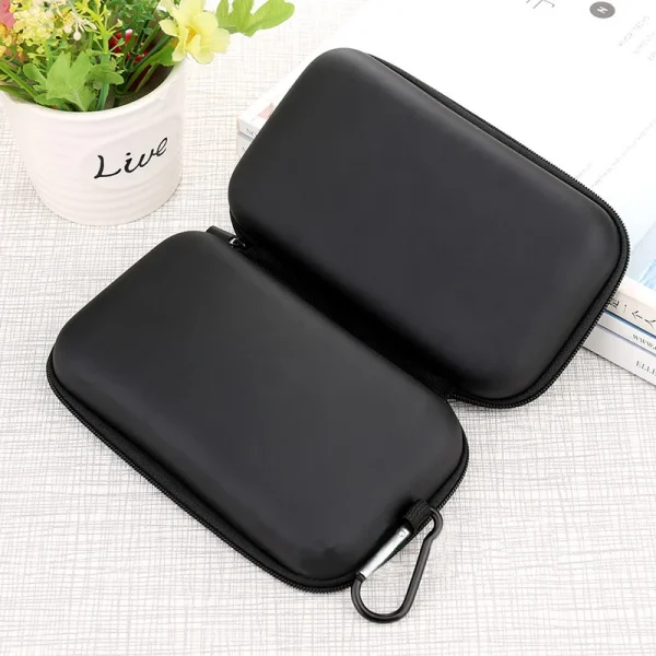 Portable Storage Bag for Power Bank Cable EVA Hard Case Earphone Phone Holder Travel Digital Accessories Storage Bag with Buckle 3