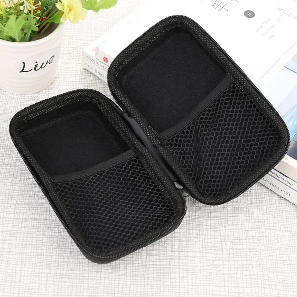 Portable Storage Bag for Power Bank Cable EVA Hard Case Earphone Phone Holder Travel Digital Accessories Storage Bag with Buckle 4