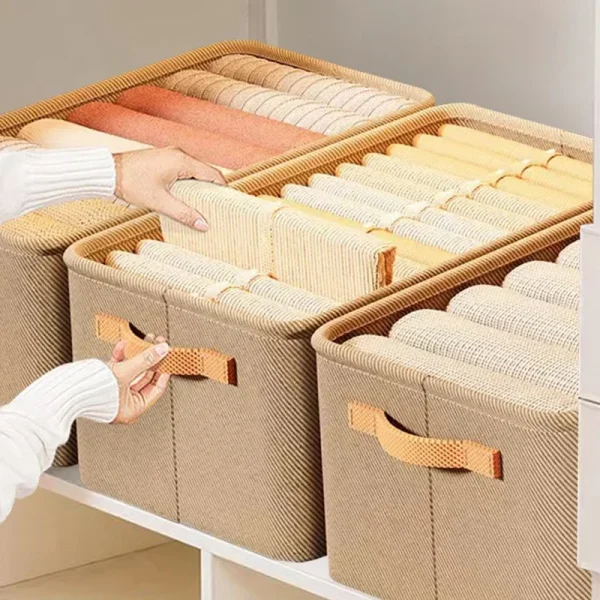 Thicken Clothes Organizer Pants Sweater Storage Cabinets Drawers Organizer Jeans Storage Box Wardrobe Clothes Storage Organizers 2