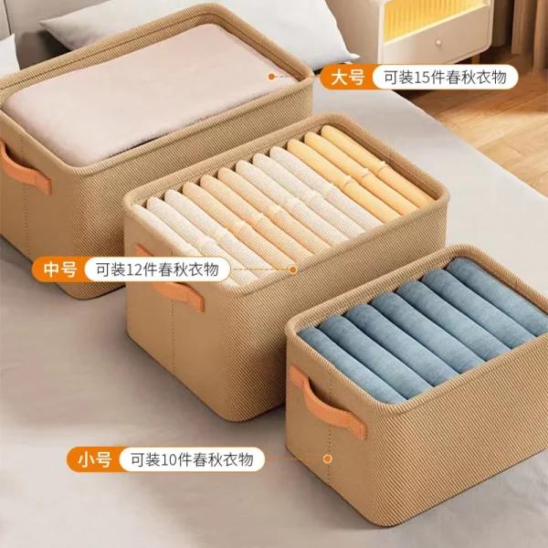 Thicken Clothes Organizer Pants Sweater Storage Cabinets Drawers Organizer Jeans Storage Box Wardrobe Clothes Storage Organizers 3
