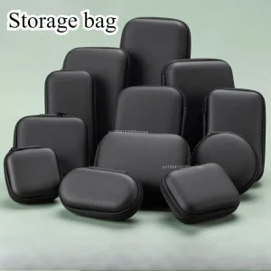 New Carry Storage Bags Case  Waterproof Portable Pouch Bluetooth Earphones Headset Bag Headphone Storage Box Organizer 1