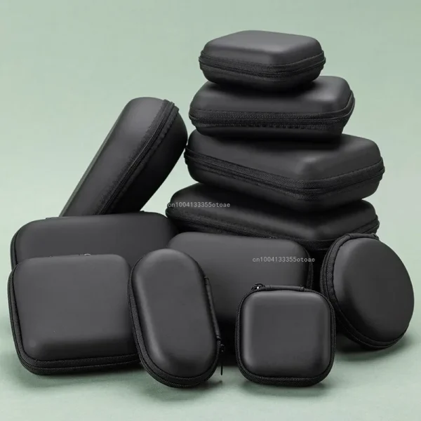 New Carry Storage Bags Case  Waterproof Portable Pouch Bluetooth Earphones Headset Bag Headphone Storage Box Organizer 2
