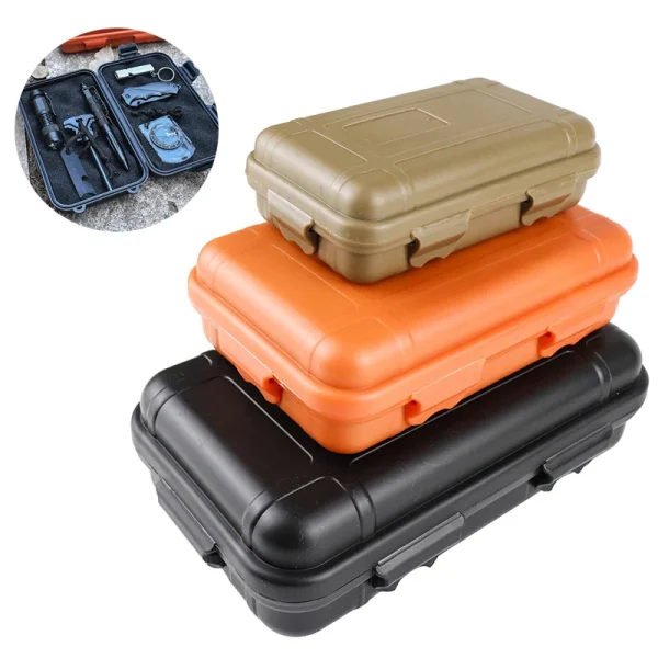 Large Tool Outdoor Survival Kit Box Shockproof And Pressure Proof Waterproof And Fall Proof Sealed Box Wild Survival Storage Box 1