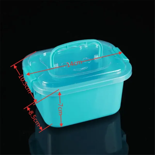 Large medium small, transparent plastic storage suitcases cosmetics building blocks toys snacks, and miscellaneous items sorting 2