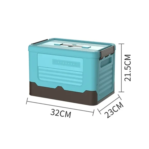Folding Storage Box Multifunction Foldable Organizer Container Plastic Sundries Storages Supplies Organizer Box with Lid 1 PCS 2