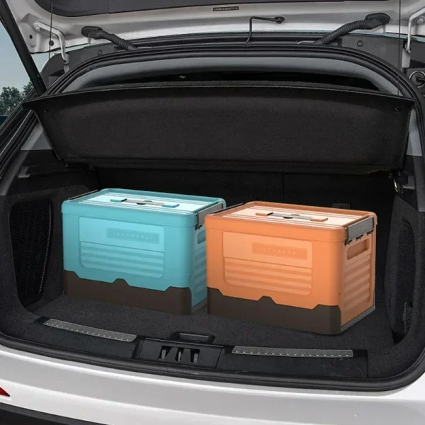 Folding Storage Box Multifunction Foldable Organizer Container Plastic Sundries Storages Supplies Organizer Box with Lid 1 PCS 5