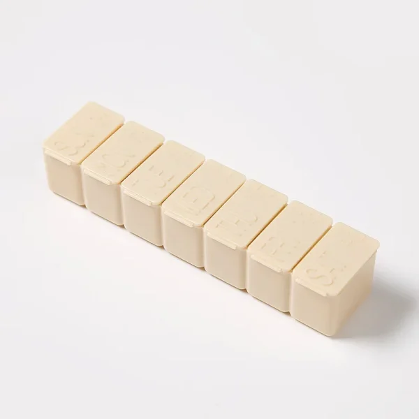 1/2pcs Travel Pill Box Holder Weekly Medicine Storage One Week Seven Grids Tablet Dispenser Independent Lattice Pill Case 5