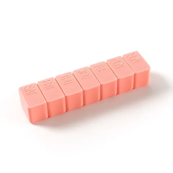 1/2pcs Travel Pill Box Holder Weekly Medicine Storage One Week Seven Grids Tablet Dispenser Independent Lattice Pill Case 6
