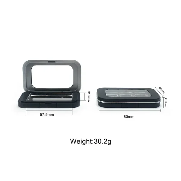 1Pc Magnetic Box Black Rectangle Sewing Needle Holder Case Buttons Pins Needlework Storage Box for Sewing Tool  Accessories 5