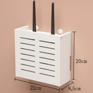 Breathable Radiating  Wireless Router  Storage Box  Rack Living Room Wall-Mounted WiFi Storage Boxes Wall Decoration 1