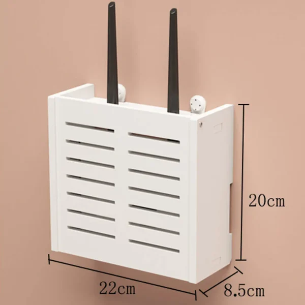 Breathable Radiating  Wireless Router  Storage Box  Rack Living Room Wall-Mounted WiFi Storage Boxes Wall Decoration 1