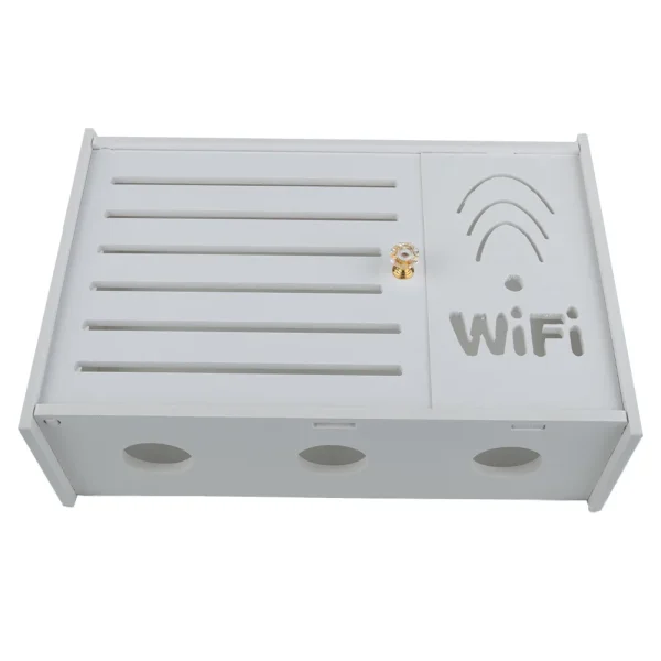 Breathable Radiating  Wireless Router  Storage Box  Rack Living Room Wall-Mounted WiFi Storage Boxes Wall Decoration 3