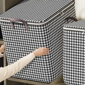 1Pcs Foldable Clothes Organizer Clothes Storage Bags Large Capacity Quilt Moving Box Tote Bag Dustproof Clothing Wardrobe Home 1