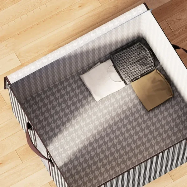 1Pcs Foldable Clothes Organizer Clothes Storage Bags Large Capacity Quilt Moving Box Tote Bag Dustproof Clothing Wardrobe Home 4